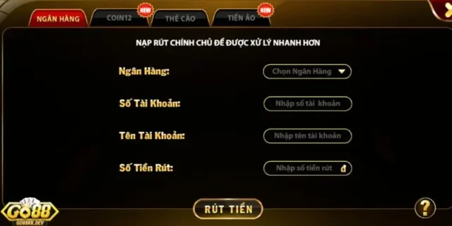 Cách Rút Tiền Từ Go88 – Hướng Dẫn Nhanh và Tiện Lợi